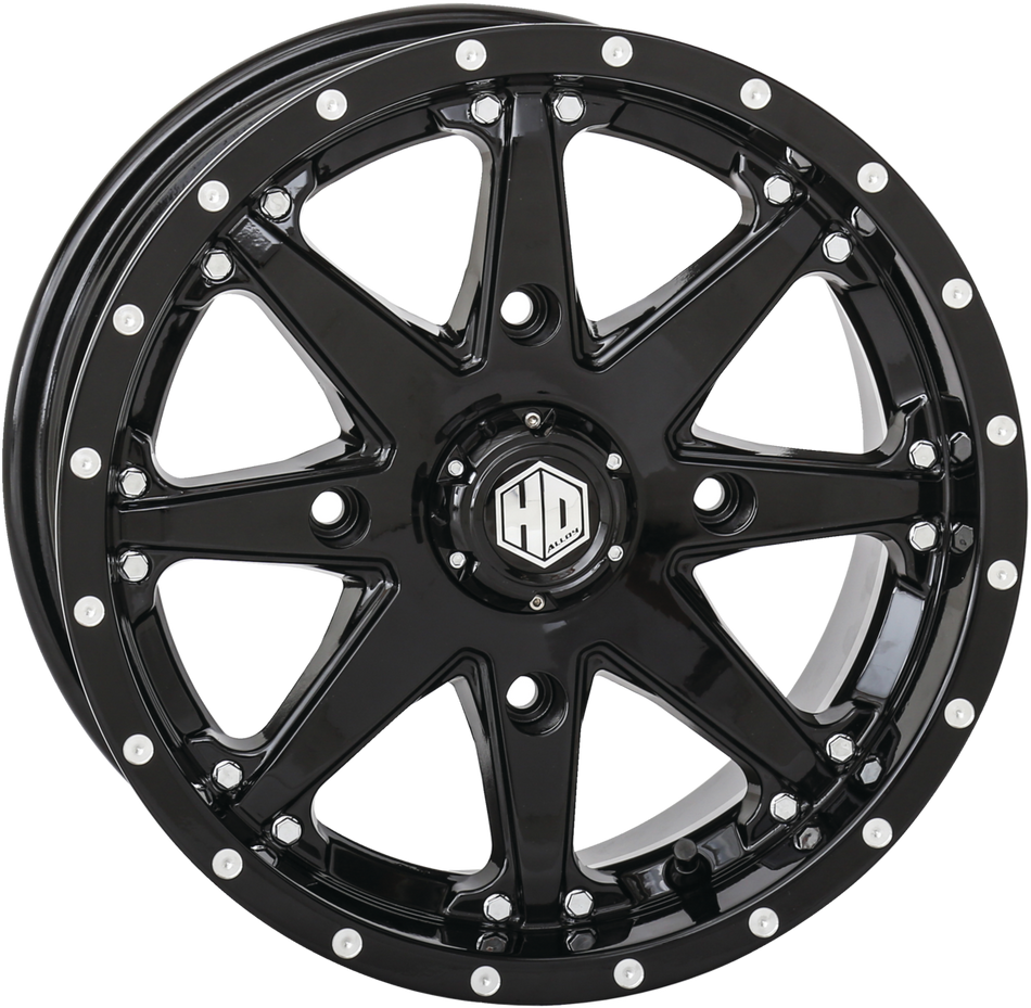 14X7 4/110 5+2 HD10 GLOSS BLACK