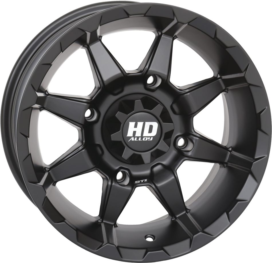 14X7 4/156 4+3 HD6 MATTE BLACK