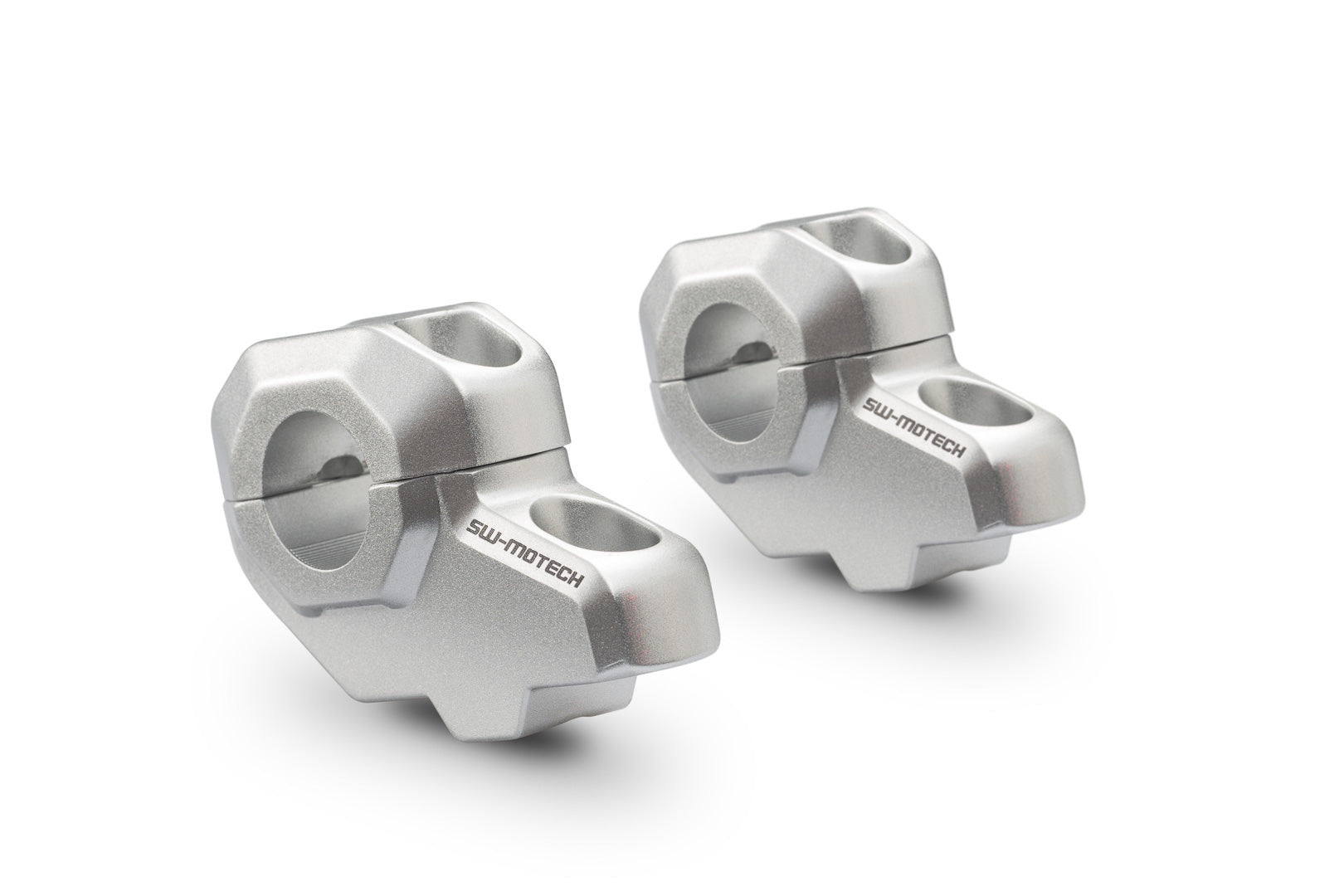 OFFSET BAR RISER H=30MM 21MM BACK SILVER
