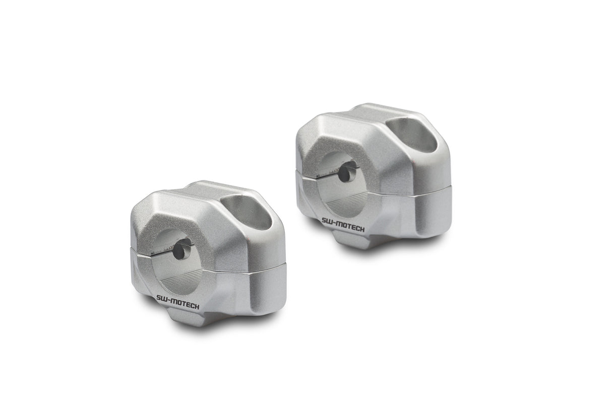 BAR RISER 15MM FOR 22MM BAR SILVER